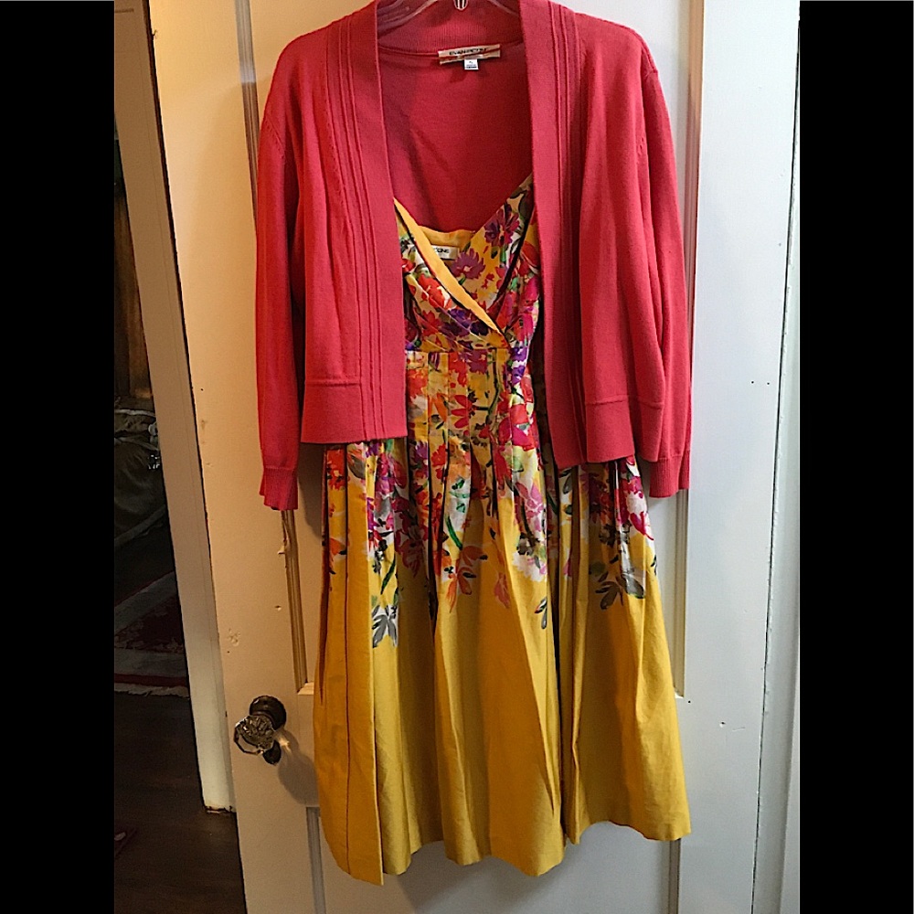 Evan Picone sundress and shrug